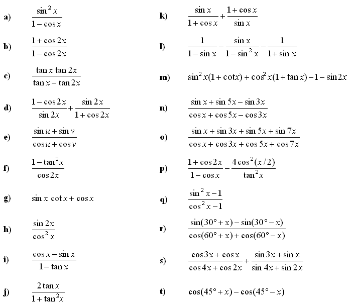 funksionet trigonometrike - ushtrimi 3